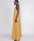 Sunset Lover Tiled Hanson Palm Full Length Dress - 8 / Print - Dresses