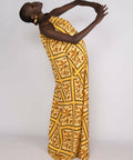Sunset Lover Tiled Hanson Palm Full Length Dress - 8 / Print - Dresses