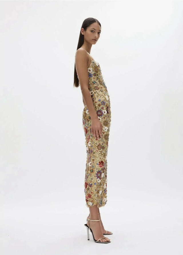 Rachel Gilbert Francesca Gown Gold