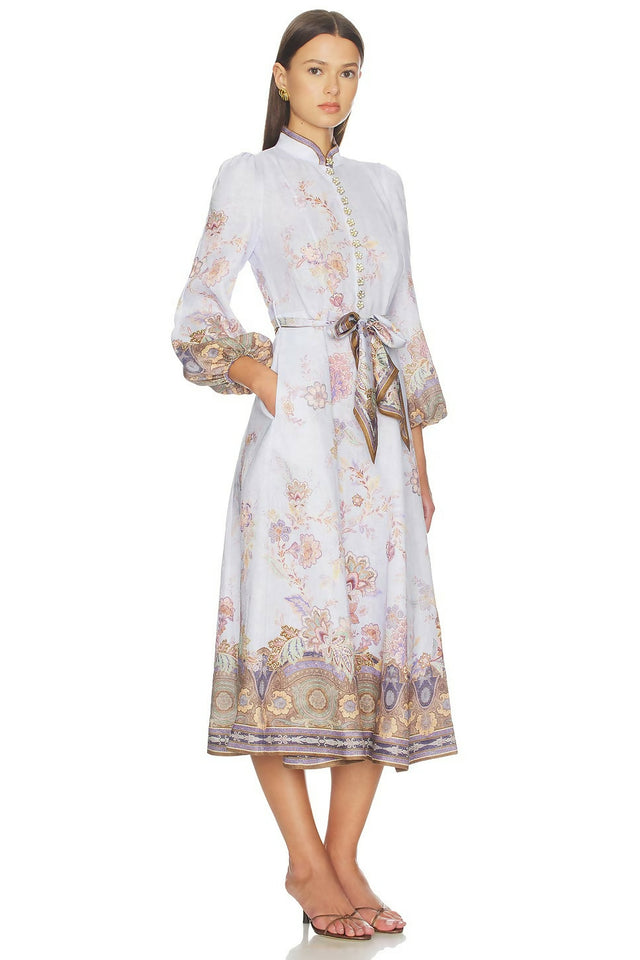 Zimmermann Luna Button Midi Dress