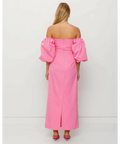 The Wolf Gang Amar Midi Dress - 10 / Pink - Dresses