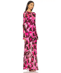 The Wolf Gang Lottie Maxi Dress Chocolate Floral Size S/AU 8 - 8 / Multi - Dresses