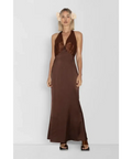 The Wolf Gang Oahu Slip Dress Chocolate Brown Size XS & S - Dresses