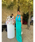 The Wolf Gang Oahu Slip Maxi Dress Aquamarine Size S & M - Dresses