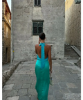 The Wolf Gang Oahu Slip Maxi Dress Green Size S / AU 8 - 8 / Green - Dresses