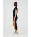 Third Form Aura Draped Mini Dress Black - Dresses