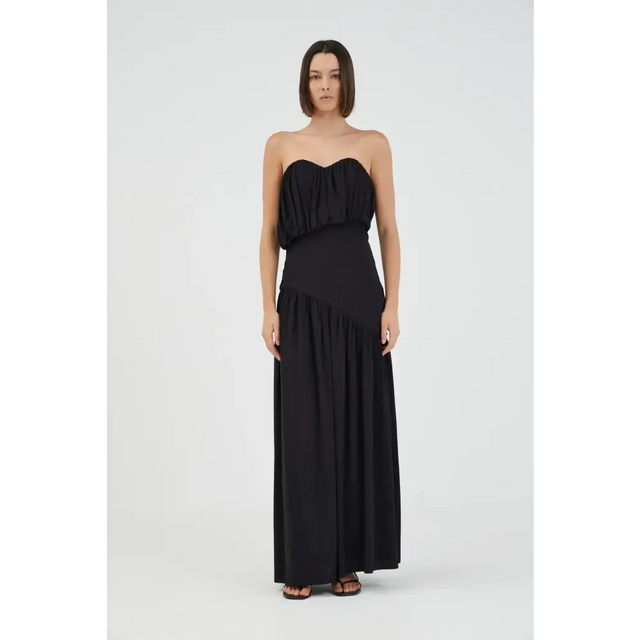 Third Form Seraphic Strapless Maxi Dress Black - Dresses