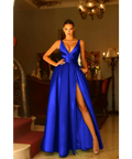 Tina Holly BB209 in Royal Blue and Berry Red - Dresses