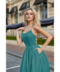 Tina Holly Sprinkle Glitter Formal Gown - Emerald Green - Dresses