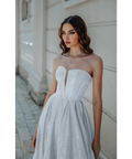 Tina Holly TK313 in Silver - 14 / Silver - Dresses