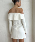 Tojha Mini Dress In Ivory - 6 / White - Dresses