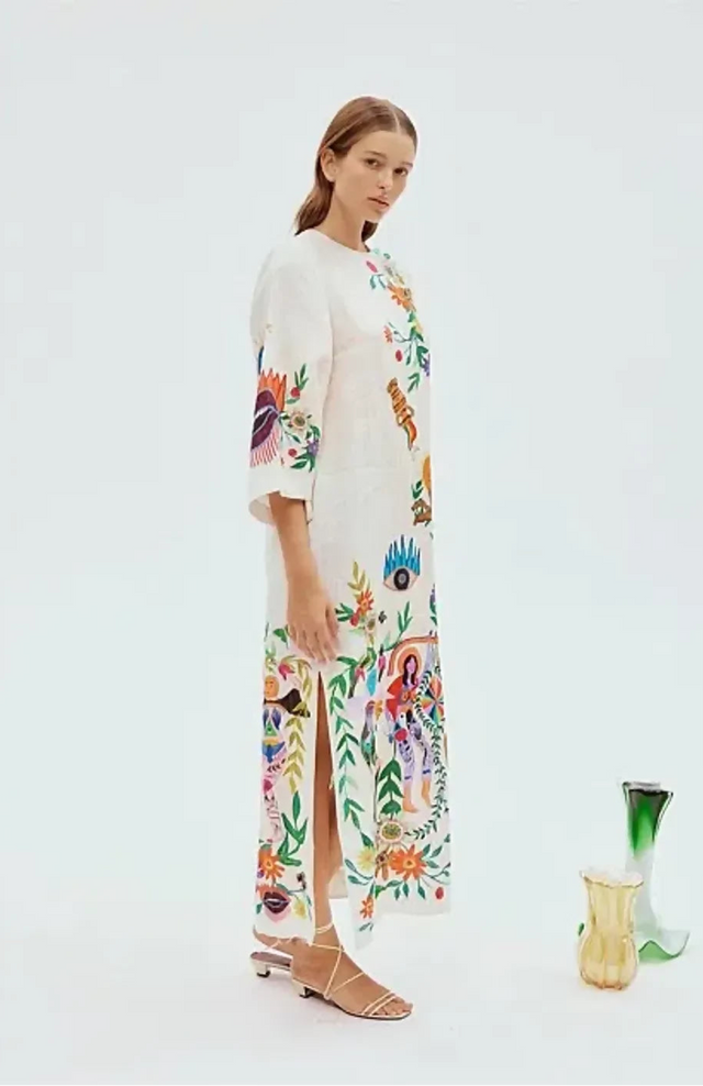 ALEMAIS Meagan Midi Dress Print