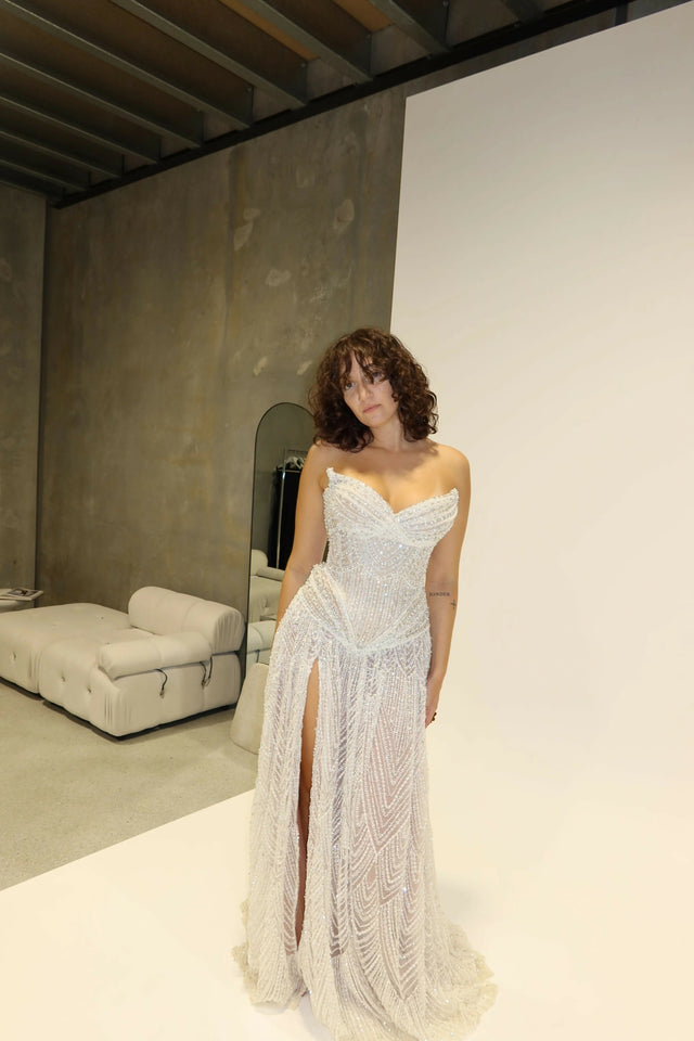 Tuscany Gown - 8 / Silver - Dresses