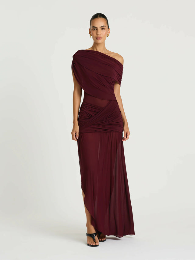 Benni Otto Maxi Dress Plum Size 8,10