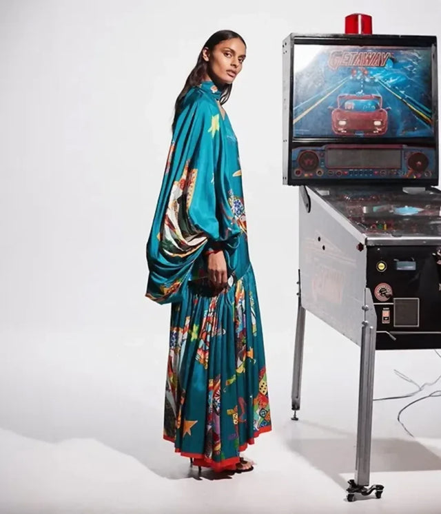 ALEMAIS Rollers Gown Multi