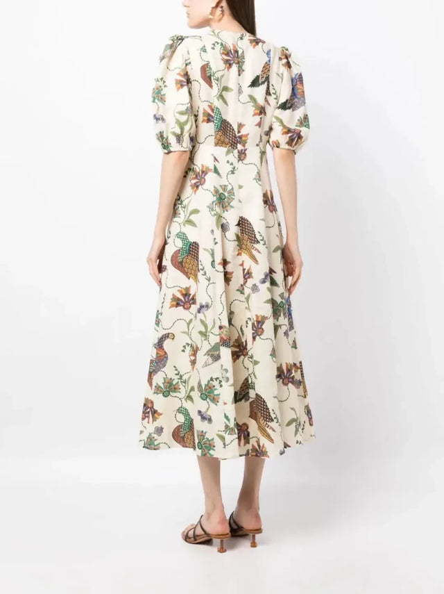 Alemais Birdie Midi Dress Print