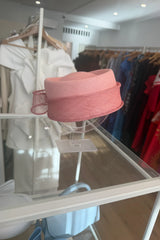 EZARAJ Straw Pillbox - Pink view 1