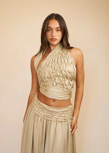 Koster Kulture Cora Top Gold & Calypso Skirt Gold view 2