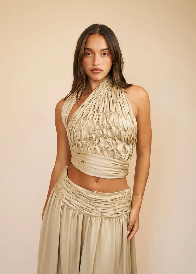 Koster Kulture Cora Top Gold & Calypso Skirt Gold