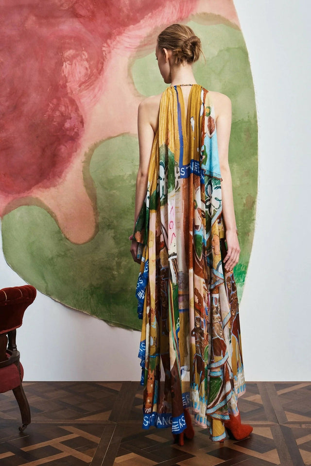 Alemais Mlak Halter Gown