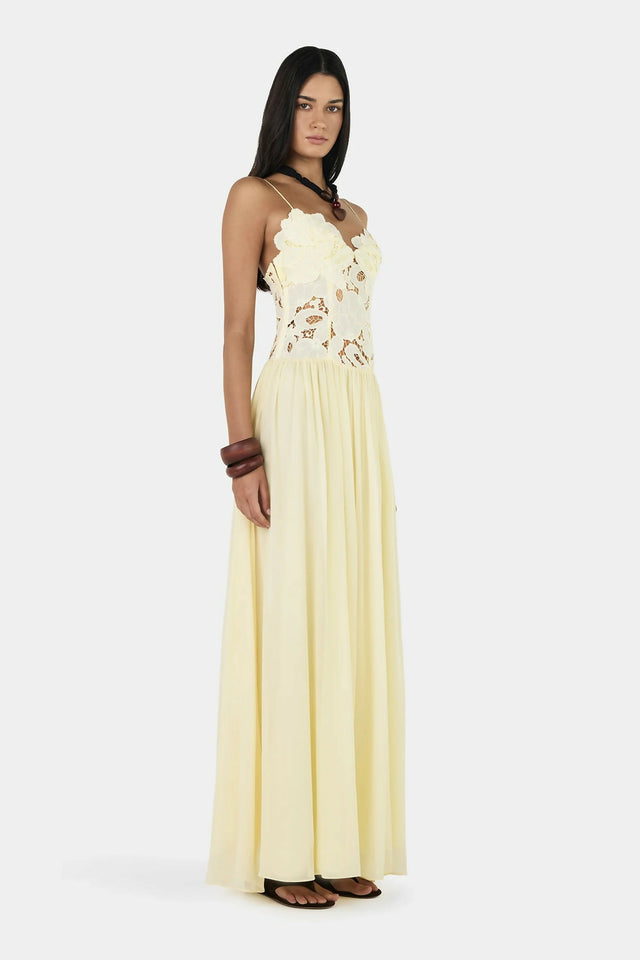 Hansen and Gretel Stephanie Maxi Dress in Butter