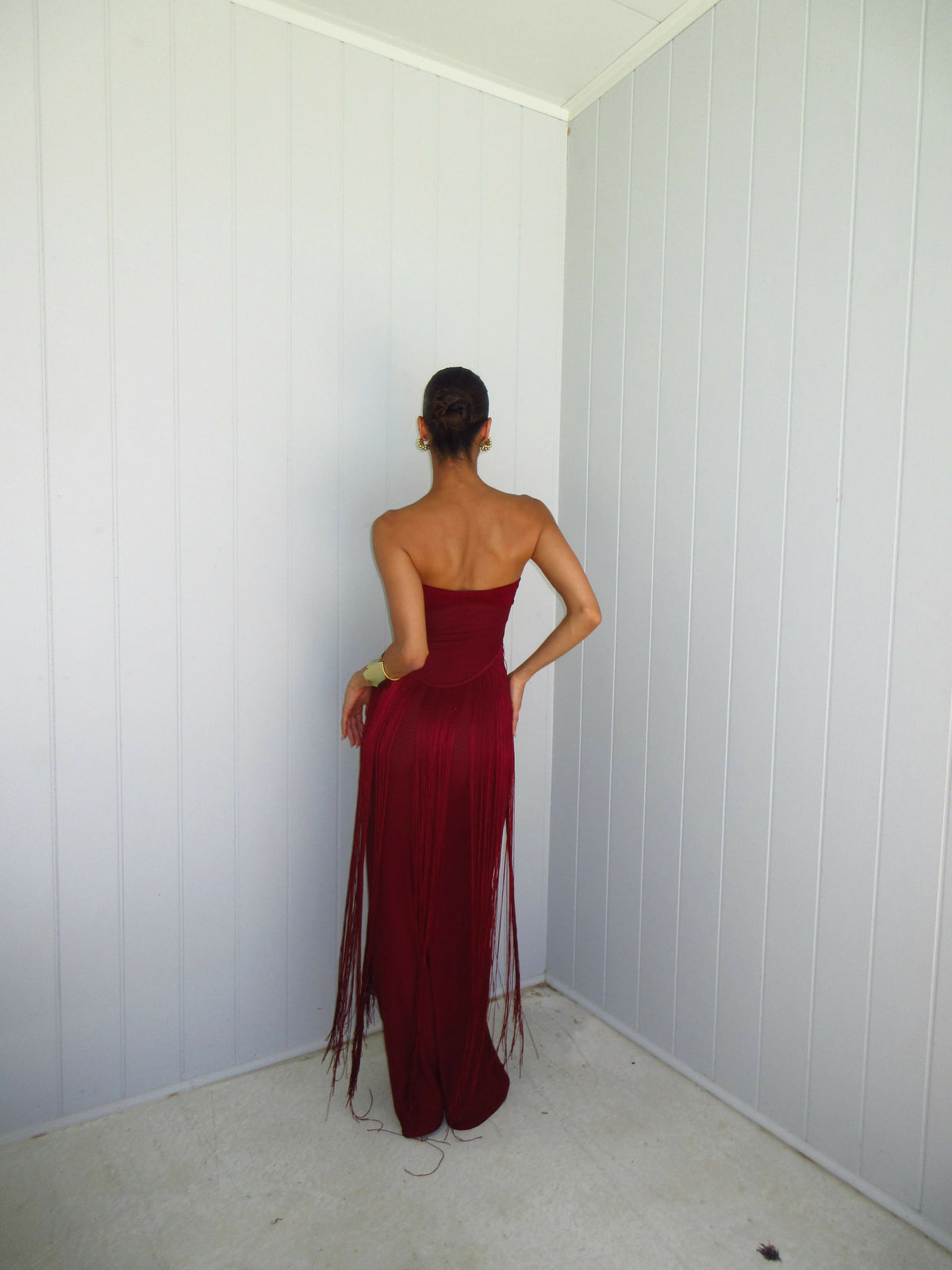 Deconduarte Venus Gown - Wine Size 10 – view 3