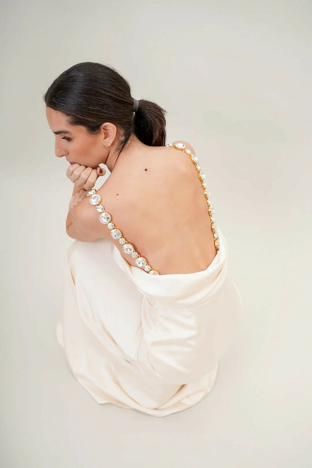 Vanina Kirsten Clochette Gown Ivory - 8 / White - Dresses