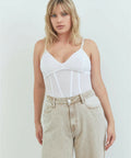 Viktoria & Woods Omega Bustier in White - 4 / White - Tops