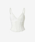 Viktoria & Woods Omega Bustier in White - 4 / White - Tops