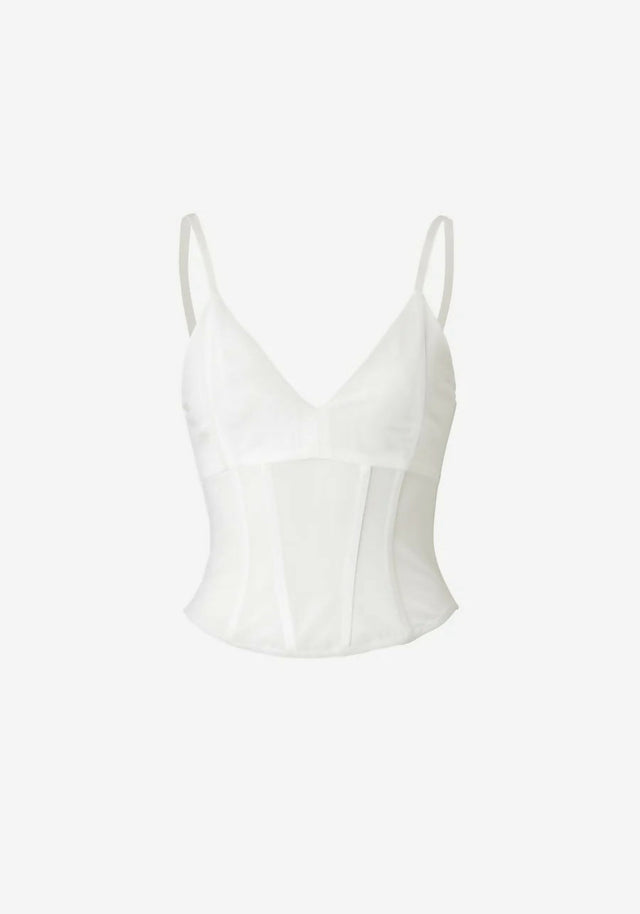 Viktoria & Woods Omega Bustier in White - 4 / White - Tops