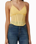 Viktoria & Woods Omega Bustier Yellow - 4 / Yellow - Tops