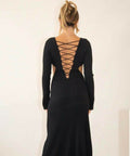 VRG GRL Vibes Are Real Knit Maxi Dress - 10 / Black - Dresses