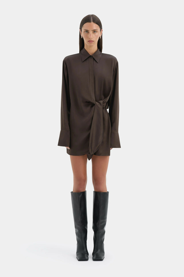Sir Sorrento Shirtdress in Chocolate