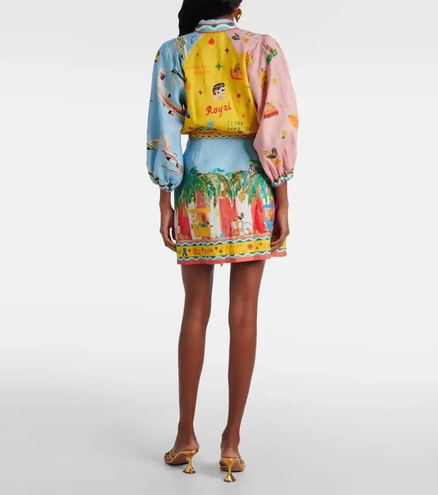 Alemais All Aboard Mini Dress Size