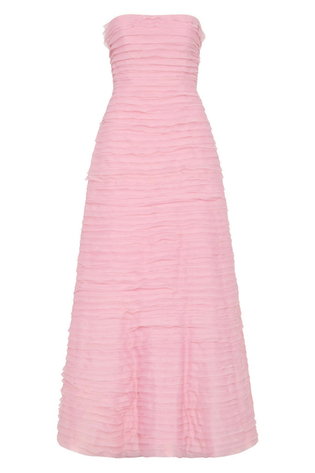 Aje Soundscape Maxi Dress in Chalk Pink