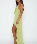 White Fox Boutique End of the Road Maxi Dress in Matcha - 8 / Yellow - Dresses