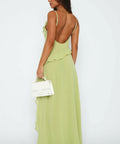 White Fox Boutique End of the Road Maxi Dress in Matcha - 8 / Yellow - Dresses