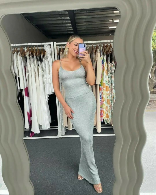 White Fox Love Galore Star Shining Set Silver Grey - 8 / Silver Grey - Dresses