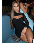 Whitefox ‘Been a Min’ Long Sleeve Mini - XS / Black - Dresses