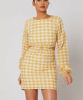 Winona Amberette Gingham Mini Dress - Sale - Dresses