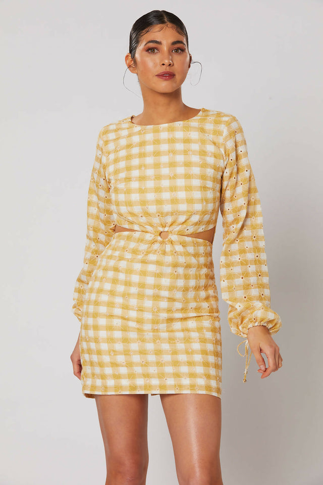 Winona Amberette Gingham Mini Dress - Sale - Dresses