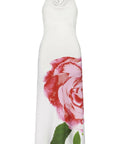 With Harper Lu Cowl Slip Dress White Rose - 6 / Print - Dresses