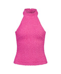With Harper Lu Fuchsia Texured Halter Set - Outfit Sets