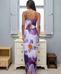 With Harper Lu Indigo Blossom Midi Dress - 8 / Indigo - Dresses