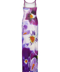 With Harper Lu Indigo Blossom Midi Dress - 8 / Indigo - Dresses