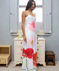With Harper Lu Low Back Citrus Poppy Maxi Dress - Dresses