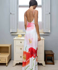 With Harper Lu Low Back Citrus Poppy Maxi Dress - Dresses