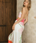 With Harper Lu Low Back Maxi Dress in Poppy - 8 / Floral - Dresses