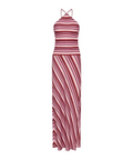 With Harper Lu Magenta Stripe Halter Size 8 - 8 / Multi - Dresses