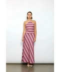 With Harper Lu Magenta Stripe Halter Size 8 - 8 / Multi - Dresses